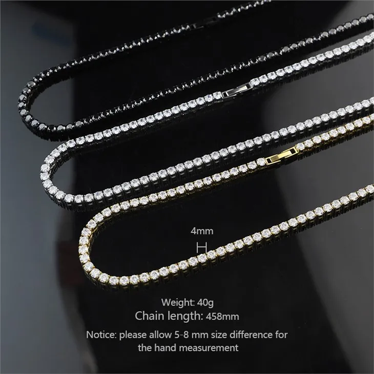 Tennis chain necklace 04