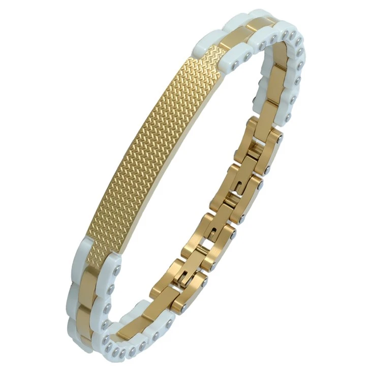 316L Stainless Steel Ceramic Link Bracelet – Wholesale & Customizable factory